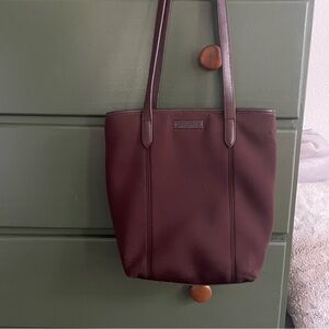 Vintage Neoprene and Leather Tote Bag